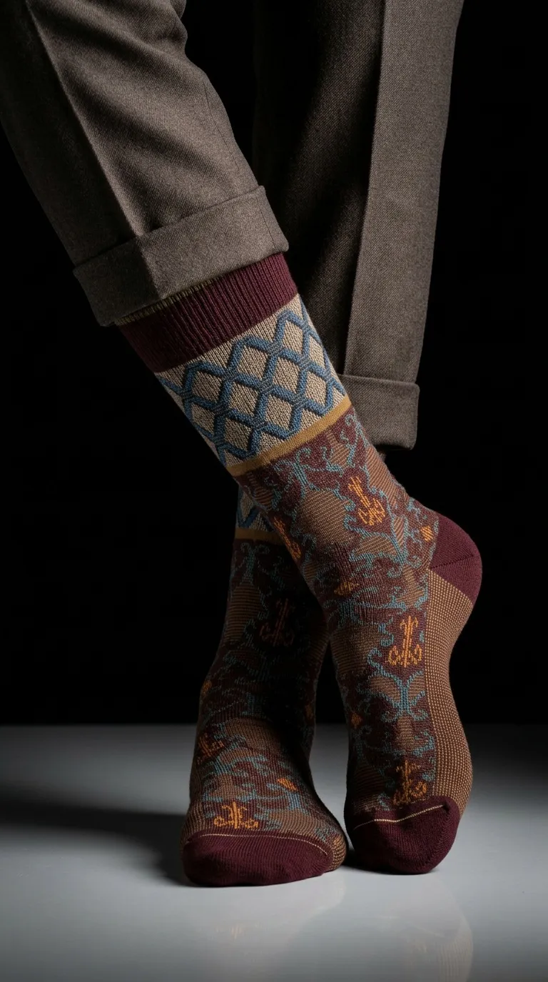 Calza marrone collezione DèPio Vittoriale